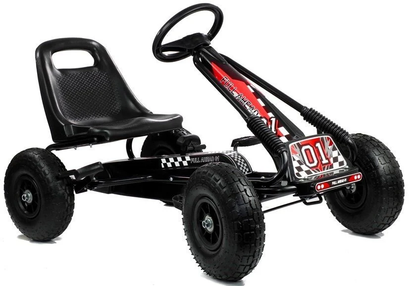 Go-kart A-15 crni s pumpanim kotačima_6