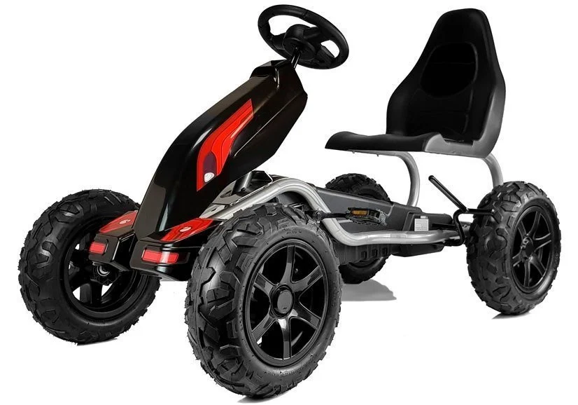 Go-kart na pedale B012, crni, kotači Ø 34 cm_4