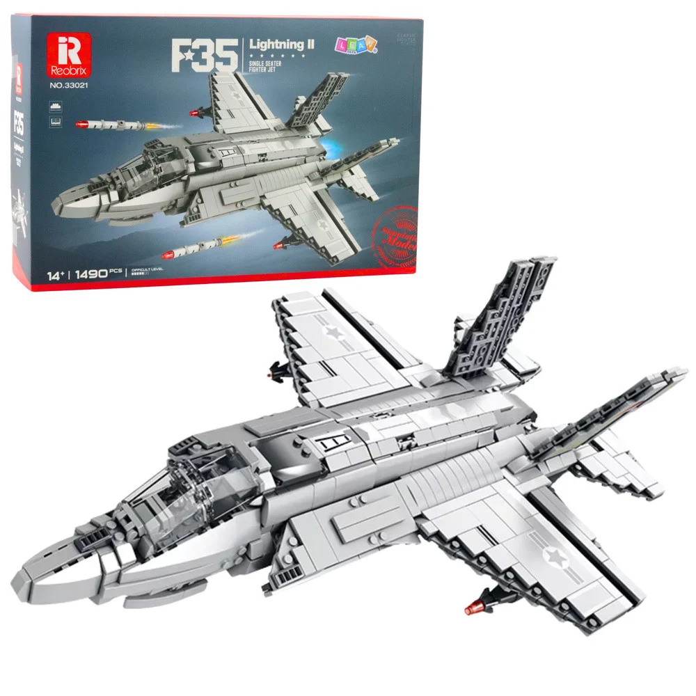 Građevinske kocke F-35 Lightning II sivi 1490 kom_1