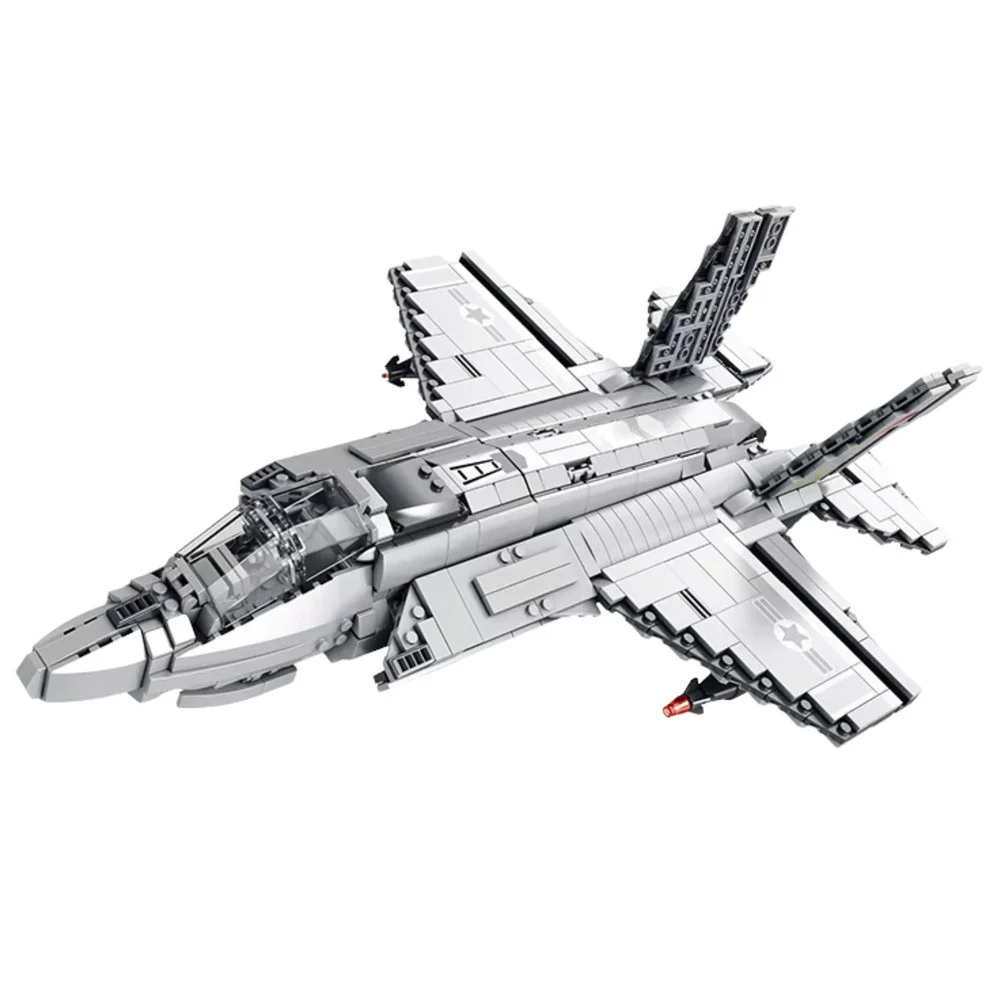 Građevinske kocke F-35 Lightning II sivi 1490 kom_2