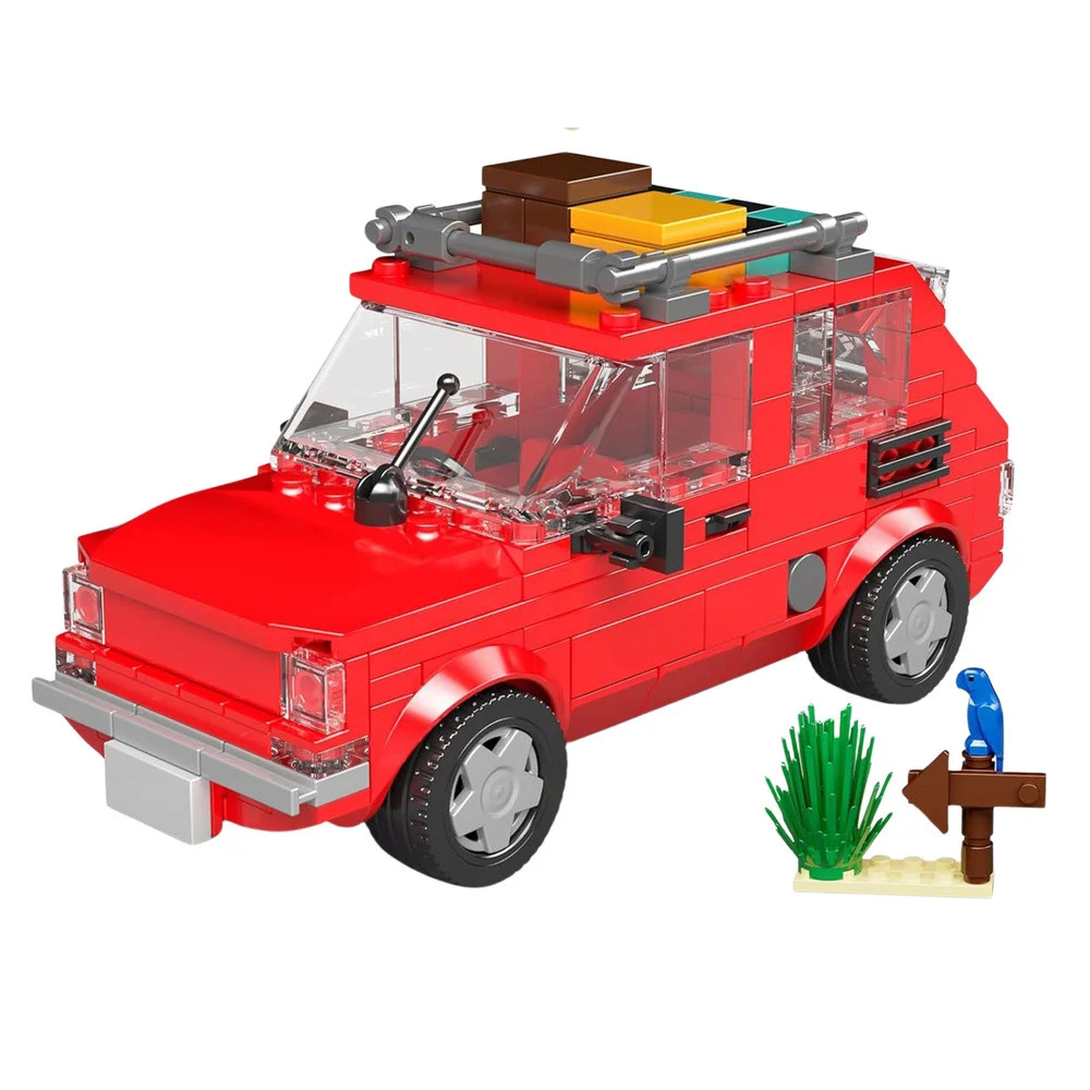 Građevinske kocke Fiat 126p Maluch s prikolicom 393 dijela_2