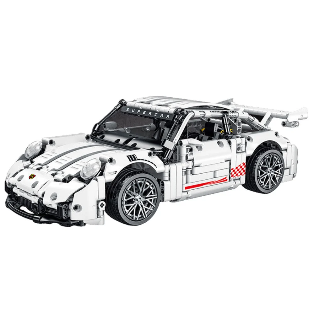 Građevinske kocke GT trkaći auto bijeli 1:14 1268 kom_2