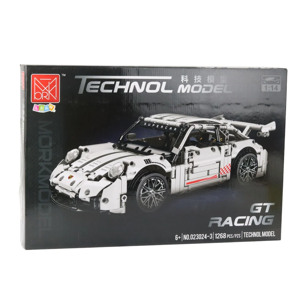 Građevinske kocke GT trkaći auto bijeli 1:14 1268 kom_3