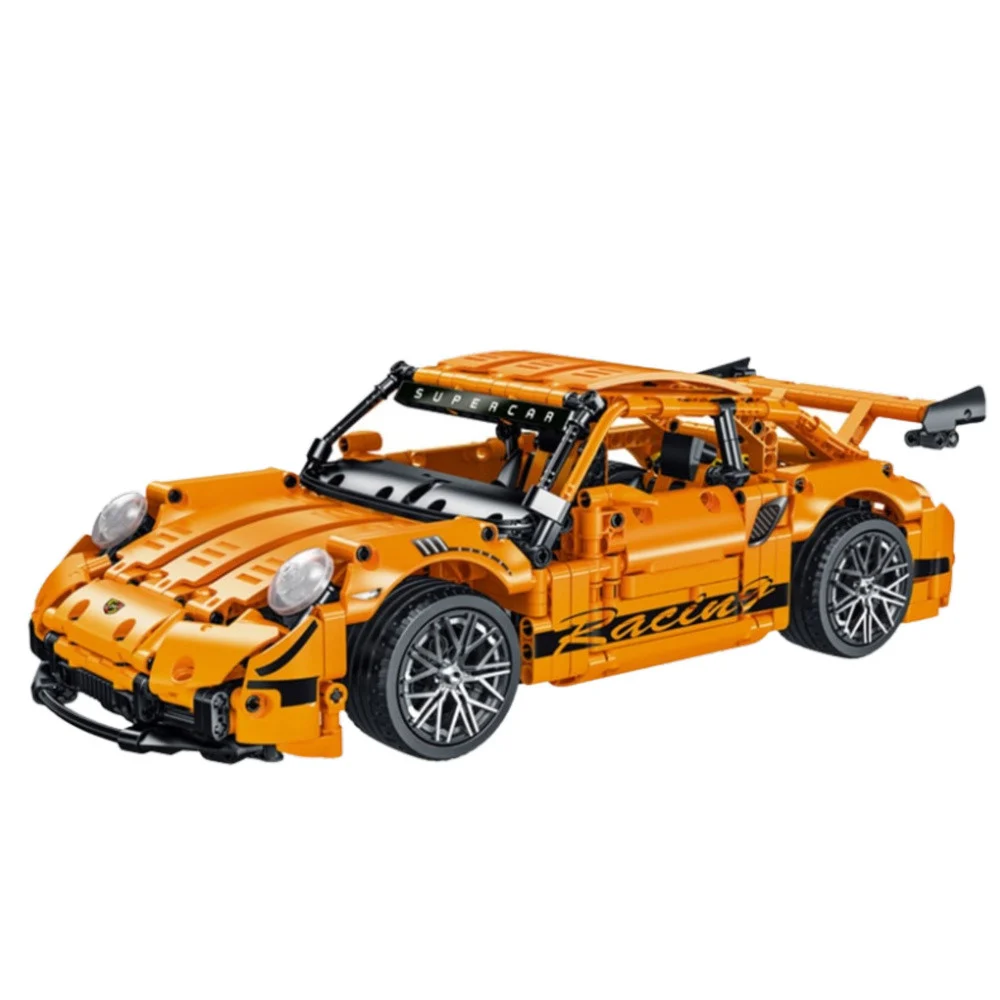 Građevinske kocke GT trkaći auto narančasti 1:14 1268 kom_2