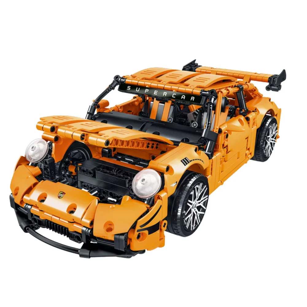 Građevinske kocke GT trkaći auto narančasti 1:14 1268 kom_3