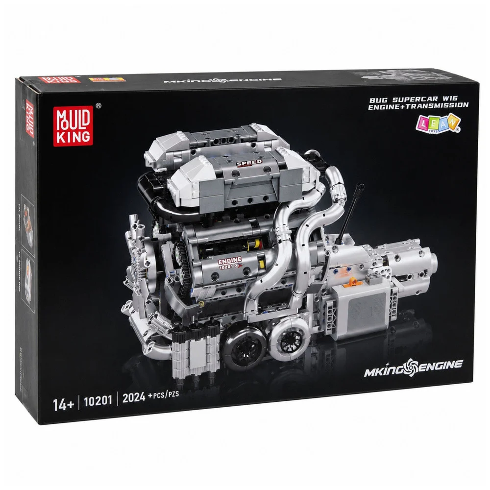 Građevinske kocke motor V8 s mjenjačem 2024 dijela_6