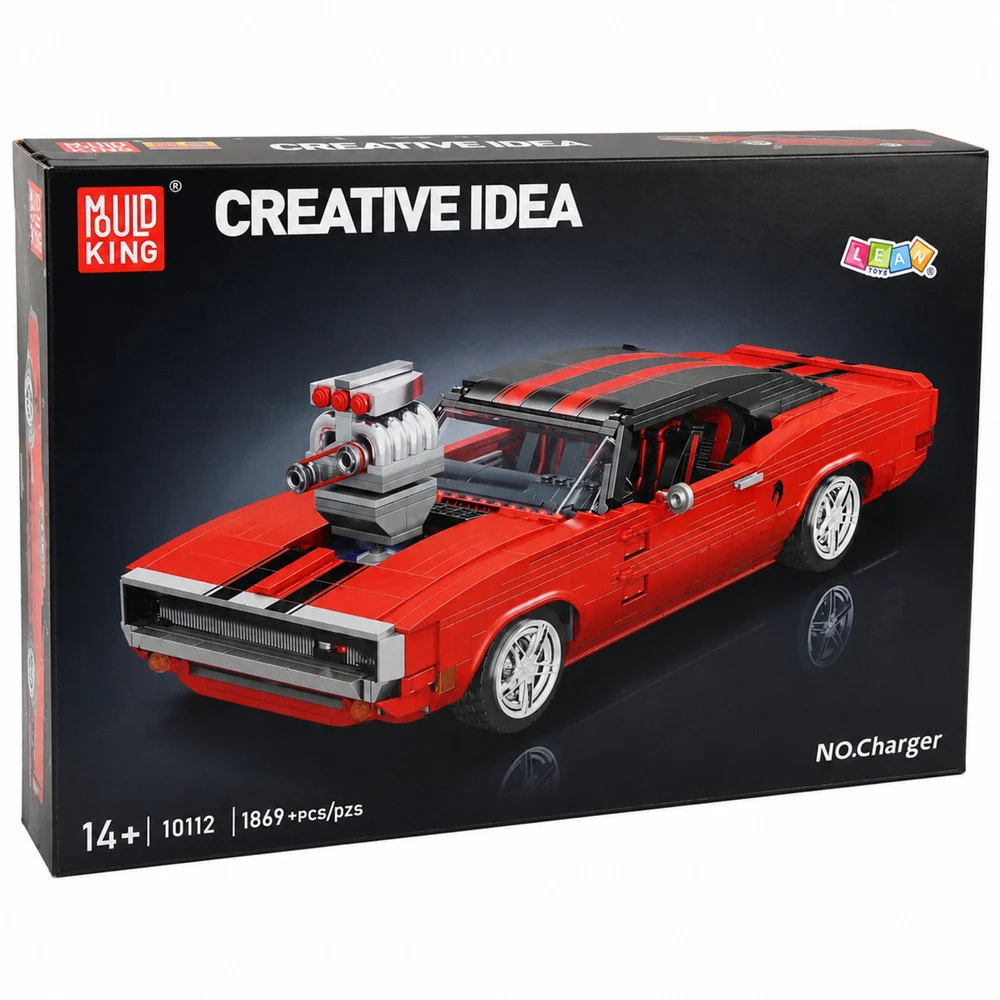 Građevinske kocke sportski automobil Charger, crveni, 1869 kom_6
