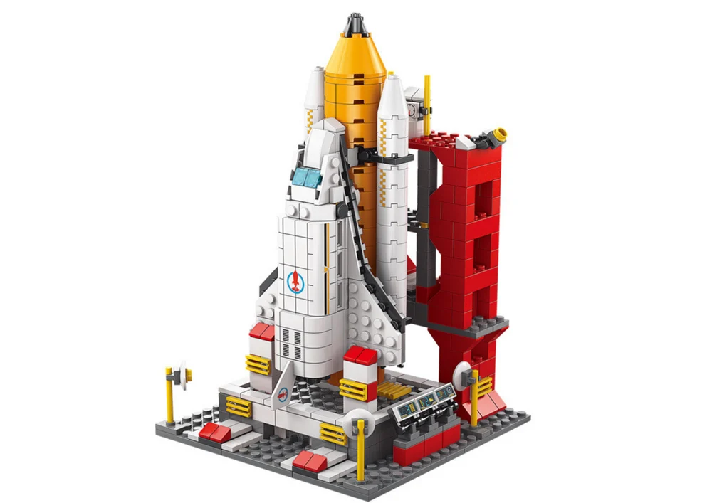 Građevinske kocke svemirska raketa 6 u 1 - 1000 kom · 18318_2