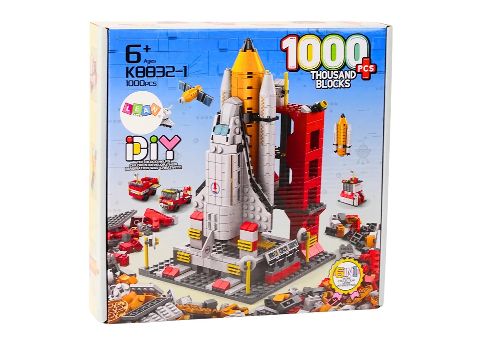 Građevinske kocke svemirska raketa 6 u 1 - 1000 kom · 18318_3