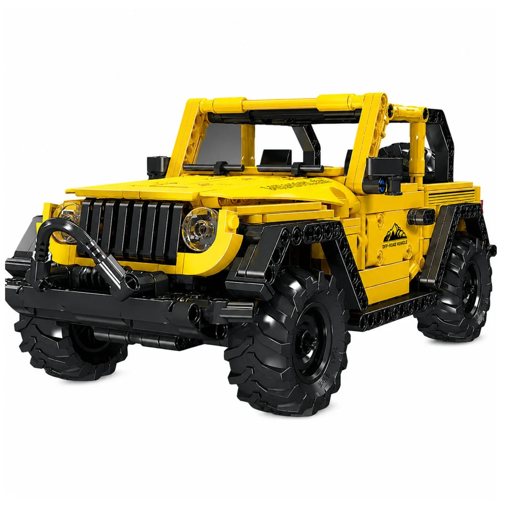 Građevinske kocke terensko vozilo Wrangler, žuti, 746 kom_2