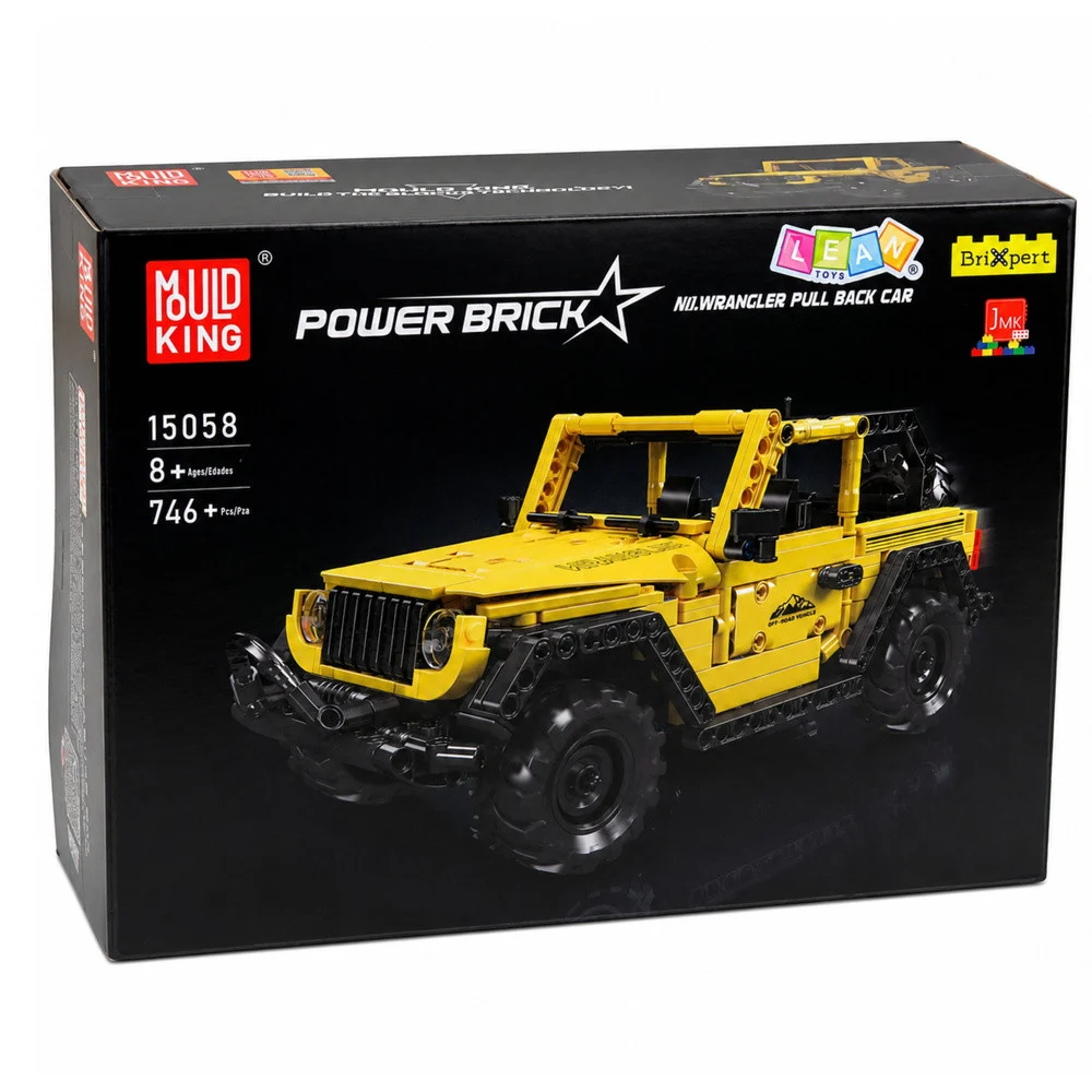 Građevinske kocke terensko vozilo Wrangler, žuti, 746 kom_6
