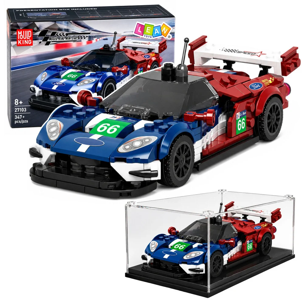 Građevinske kocke trkaći auto GT2016 s vitrinom 347 dijelova_1