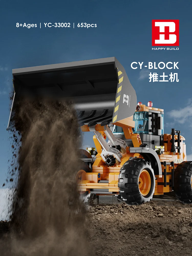 Građevinske kockice RC buldožer 653 dijela_6
