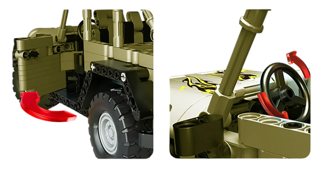 Građevinske kockice WILDSPEED RC terenski auto 715 dijelova_3