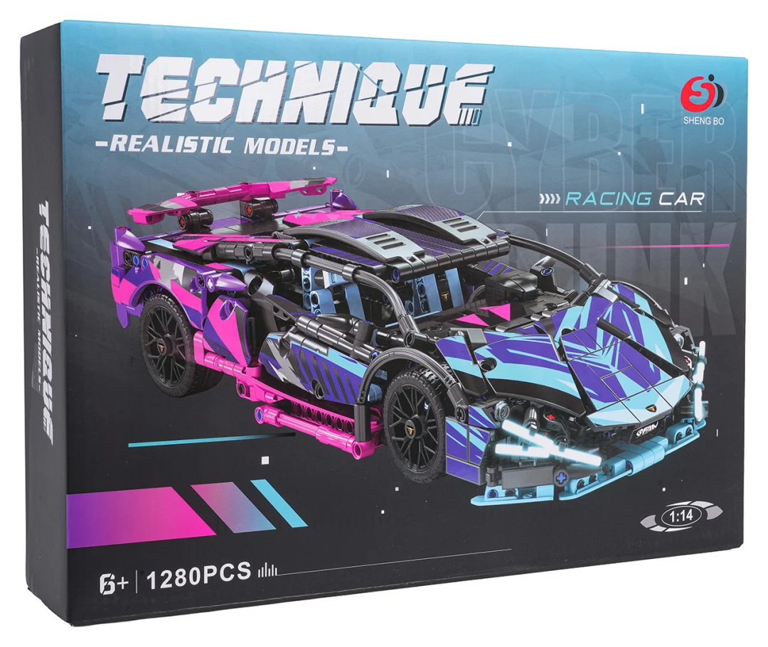 Građevinske kockice sportski auto 1:14, 1280 dijelova_10