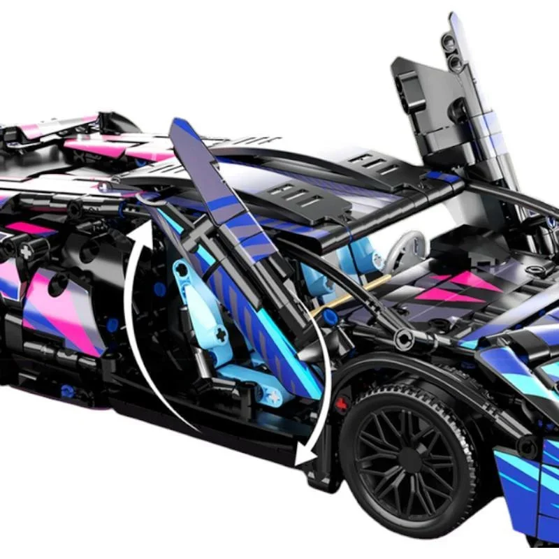 Građevinske kockice sportski auto 1:14, 1280 dijelova_5