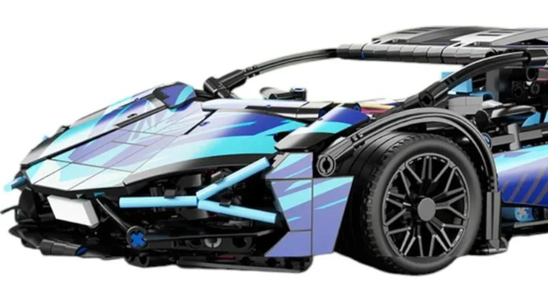 Građevinske kockice sportski auto 1:14, 1280 dijelova_7
