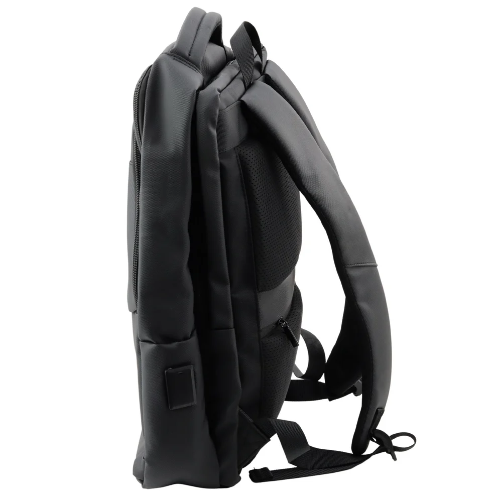 Gradski poslovni ruksak s USB džepom za laptop, crni, 16L 41cm_2