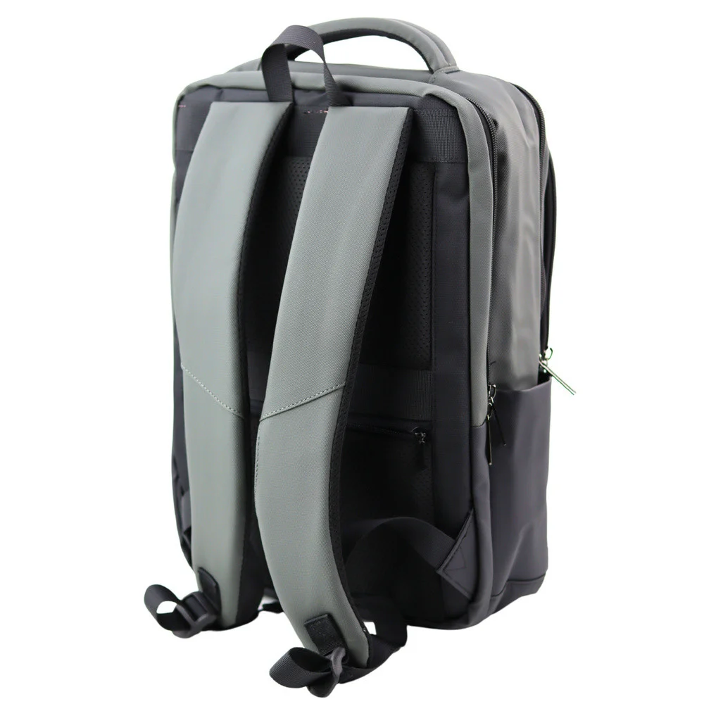 Gradski poslovni ruksak s USB džepom za prijenosno računalo, crno-siv, 16L 41cm_3
