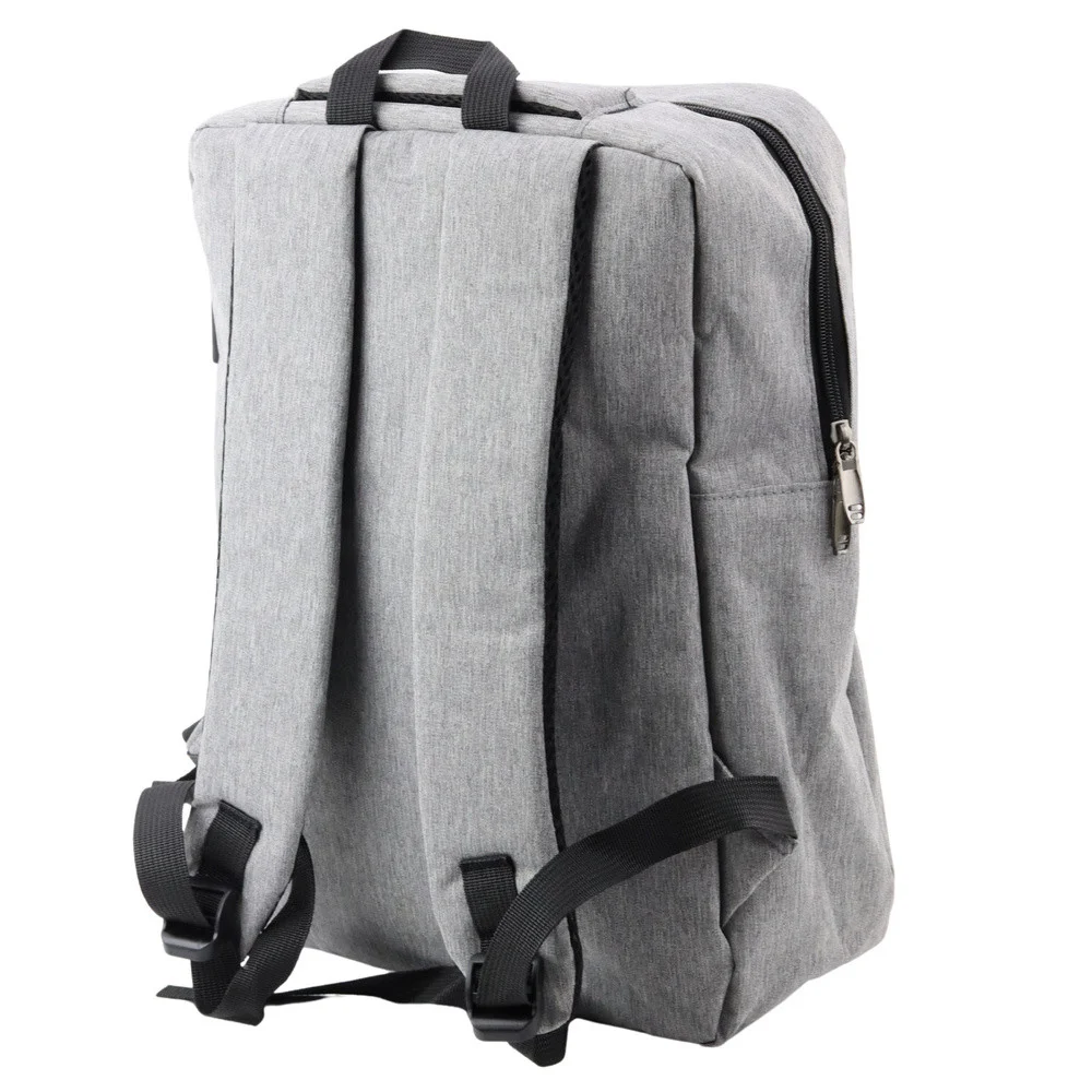 Gradski poslovni ruksak s USB-om i srednjim pretincem, sivi, 14L 40cm_3