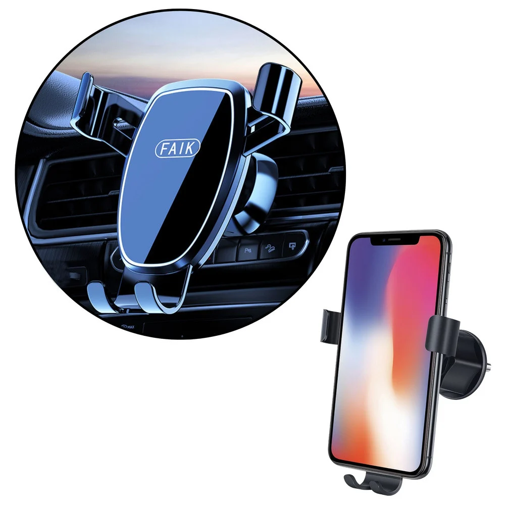 Gravity držač za telefon na ventilaciju crni_3