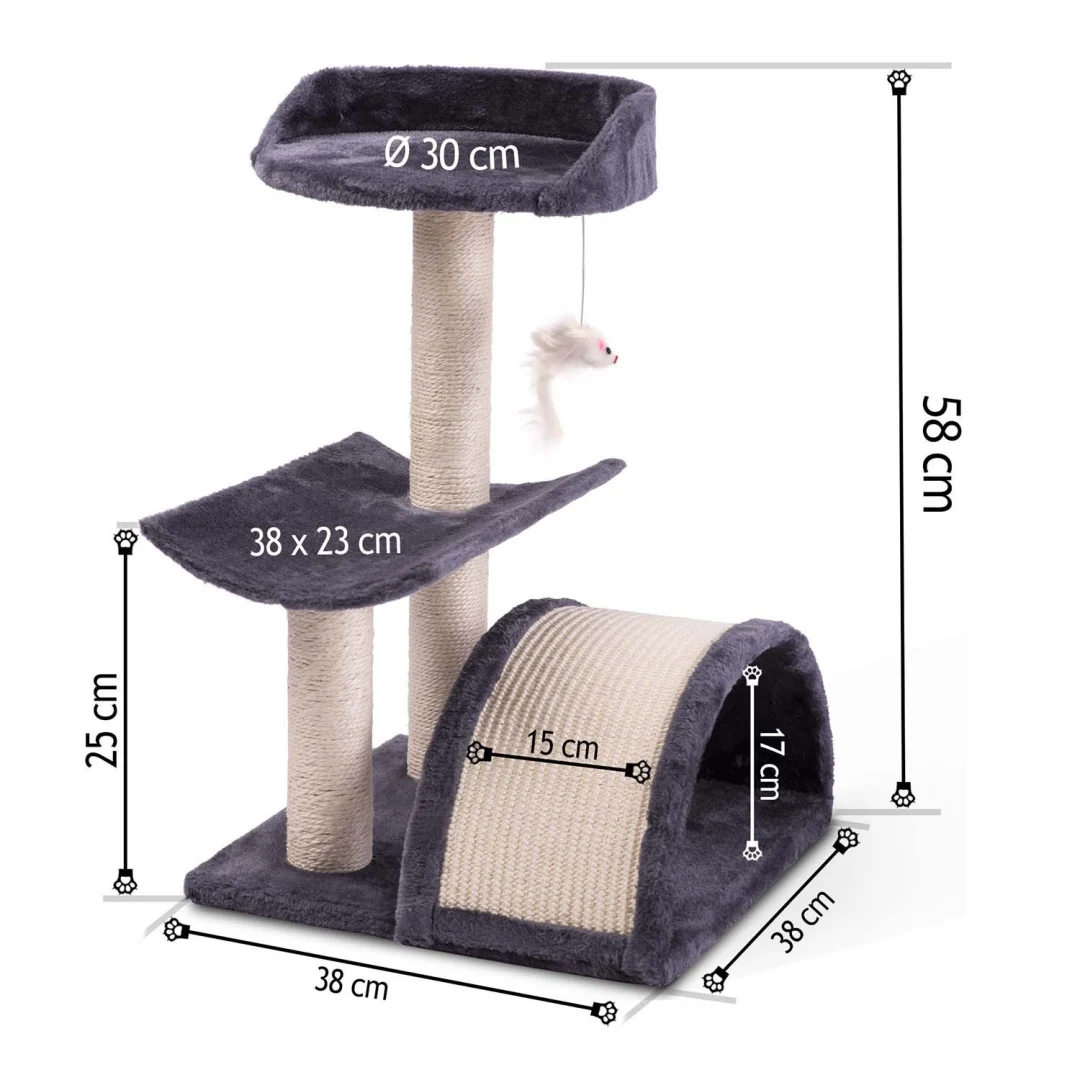 Grebalica za mačke 58 cm DR-253 Pethaus s mišem_4