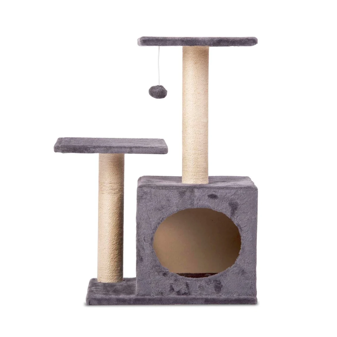 Grebalica za mačke 71 cm DR-263 svijetlo siva Pethaus s mišem_4