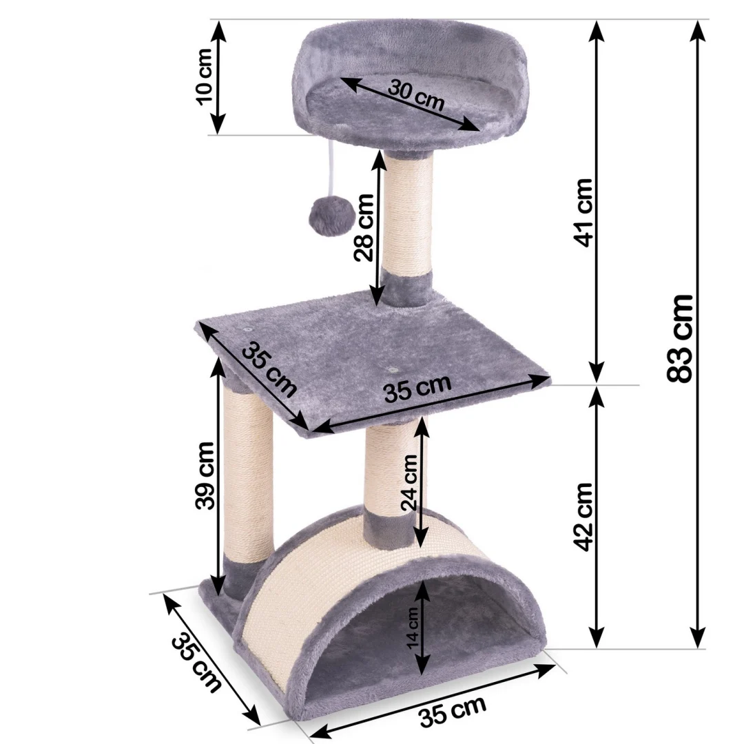 Grebalica za mačke 83 cm DR-255 Pethaus s mišem_5