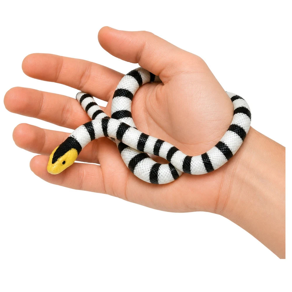Gumena figurica zmije rastezljiva crno-bijela 33 cm_2