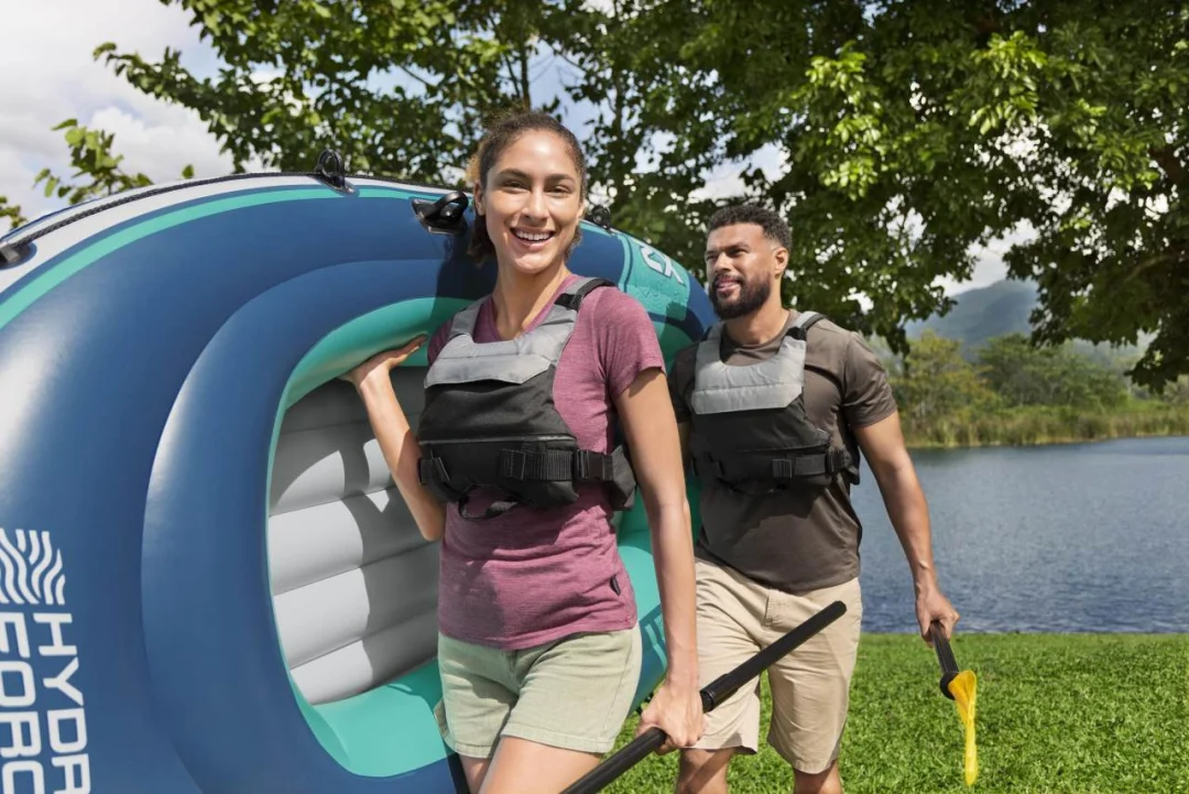 Gumeni čamac TREK X2, 232 cm x 118 cm + BESTWAY pribor_4