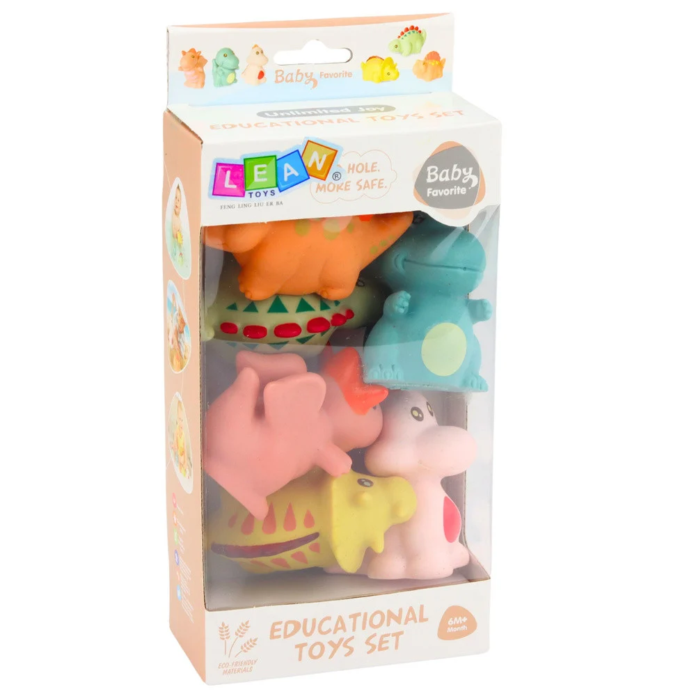 Gumeni dinosauri za kupanje pastelni 6 kom_10