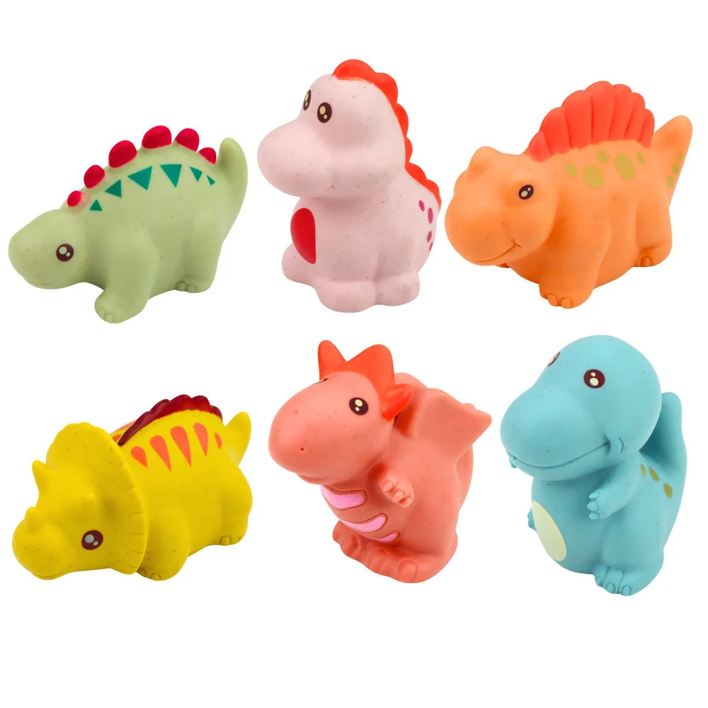 Gumeni dinosauri za kupanje pastelni 6 kom_2