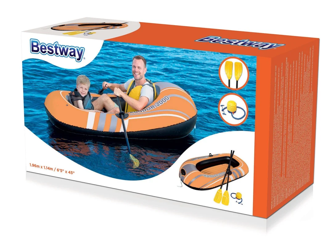 Gumenjak Hydro-Force set 188 × 98 cm vesla + pumpa Bestway 61062_11