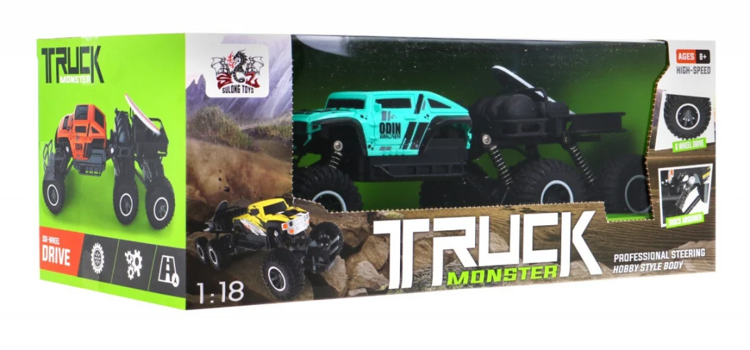 Gusjenični kamion Monster za djecu 8+ Model terenskog vozila na daljinsko upravljanje u mjerilu 1:18_7