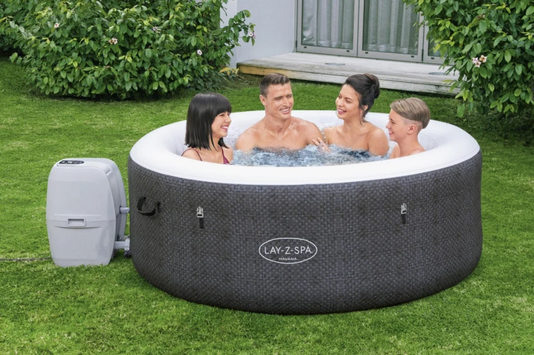 Havana Lay-Z-Spa AirJet vrtna hidromasažna kada BESTWAY za 4 osobe + pumpa + pribor_5