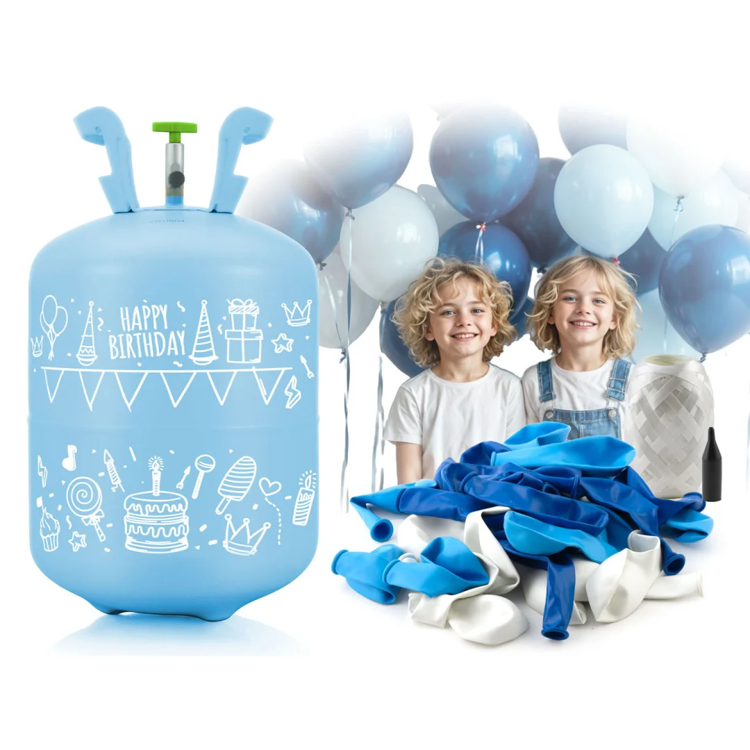 Helijev cilindar 0,20 m3 s balonima i vrpcom Ricokids, plava_3