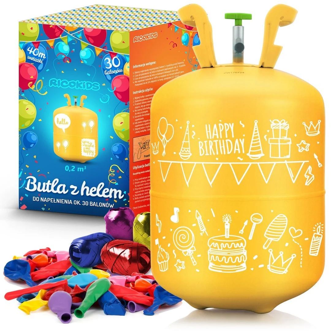 Helijumski cilindar 0,20m3 s balonima i Ricokids vrpcom_1