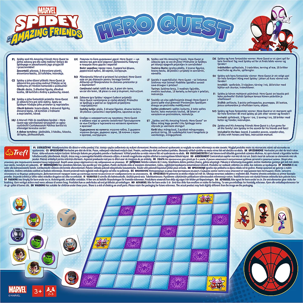 Hero Quest Spidey Spider-Man društvena igra Trefl 02436_6