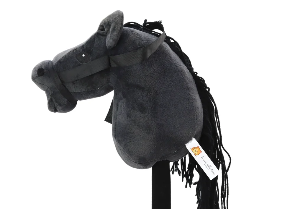 Hobby horse crni dugodlaki sa zvukovima_2