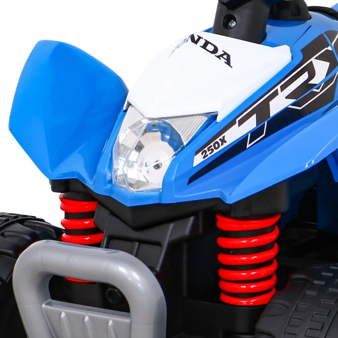 Honda 250X TRX Quad na baterije plavi + truba + LED + eko koža, plava quad na akumulator_10