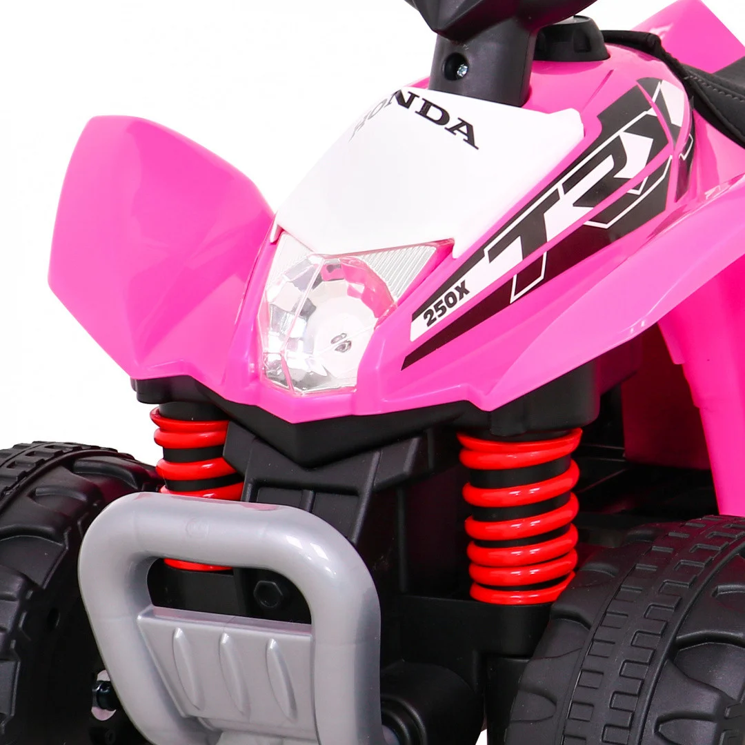 Honda 250X TRX baterijski quad roza + truba + LED + eko koža quad na akumulator_10