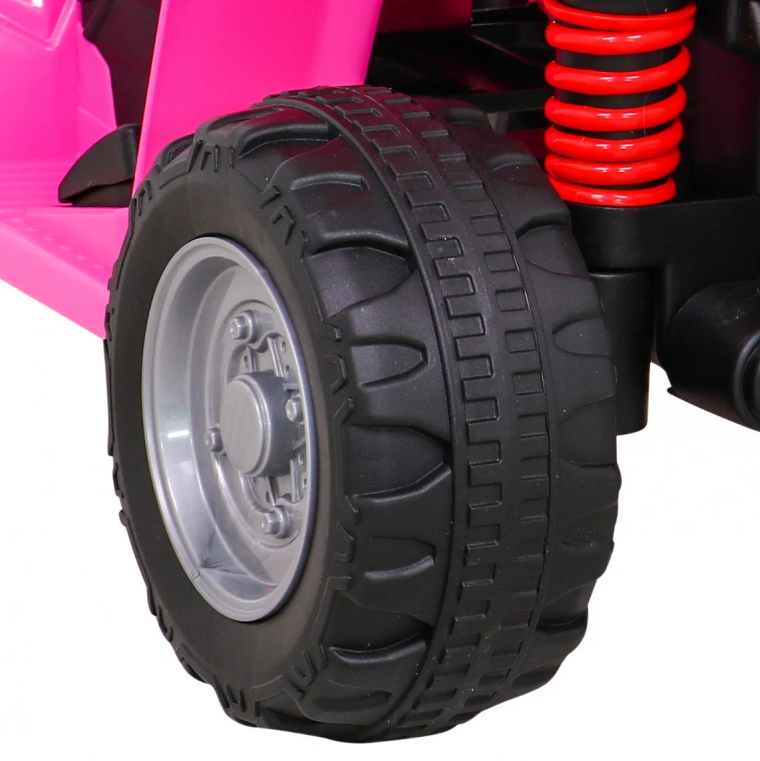 Honda 250X TRX baterijski quad roza + truba + LED + eko koža quad na akumulator_12
