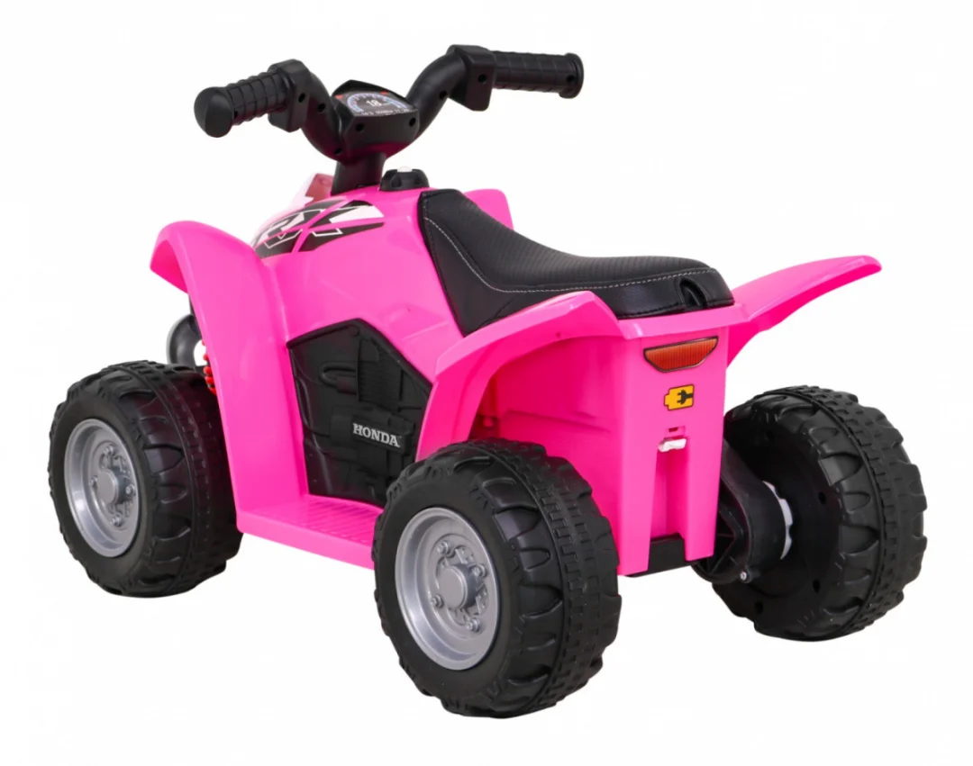Honda 250X TRX baterijski quad roza + truba + LED + eko koža quad na akumulator_5