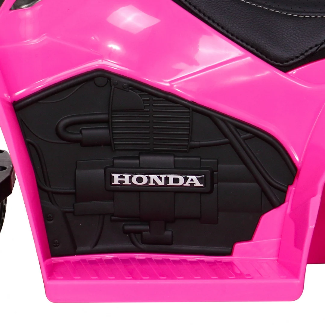 Honda 250X TRX baterijski quad roza + truba + LED + eko koža quad na akumulator_7