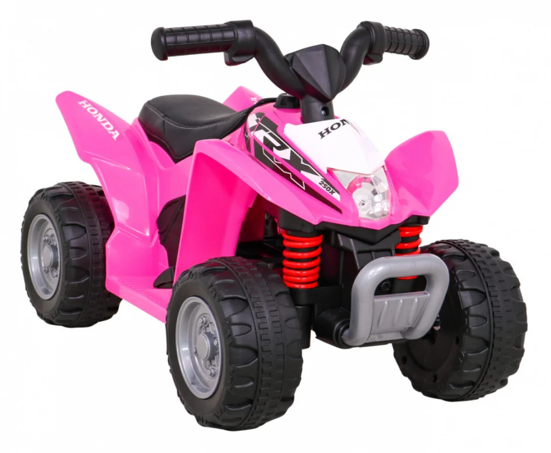 Honda 250X TRX baterijski quad roza + truba + LED + eko koža quad na akumulator_9