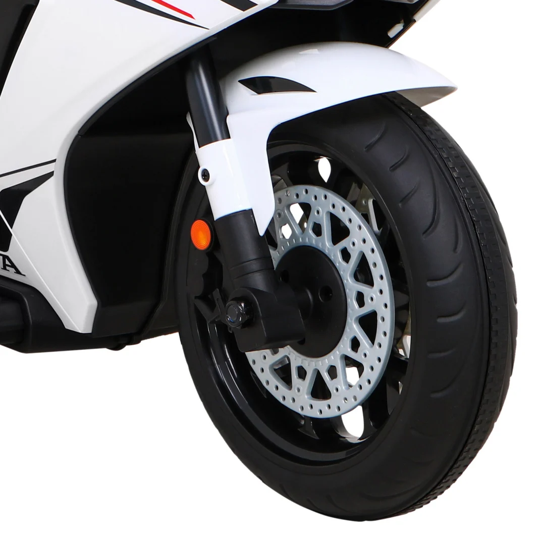 Honda CBR 1000RR Dječji motocikl na baterije, bijeli + MP3 zvukovi + pomoćni kotači, bijela motor na akumulator_11