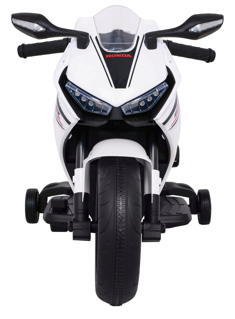 Honda CBR 1000RR Dječji motocikl na baterije, bijeli + MP3 zvukovi + pomoćni kotači, bijela motor na akumulator_3