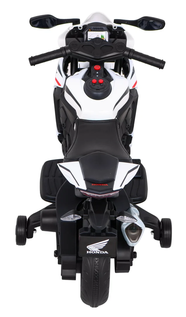 Honda CBR 1000RR Dječji motocikl na baterije, bijeli + MP3 zvukovi + pomoćni kotači, bijela motor na akumulator_6