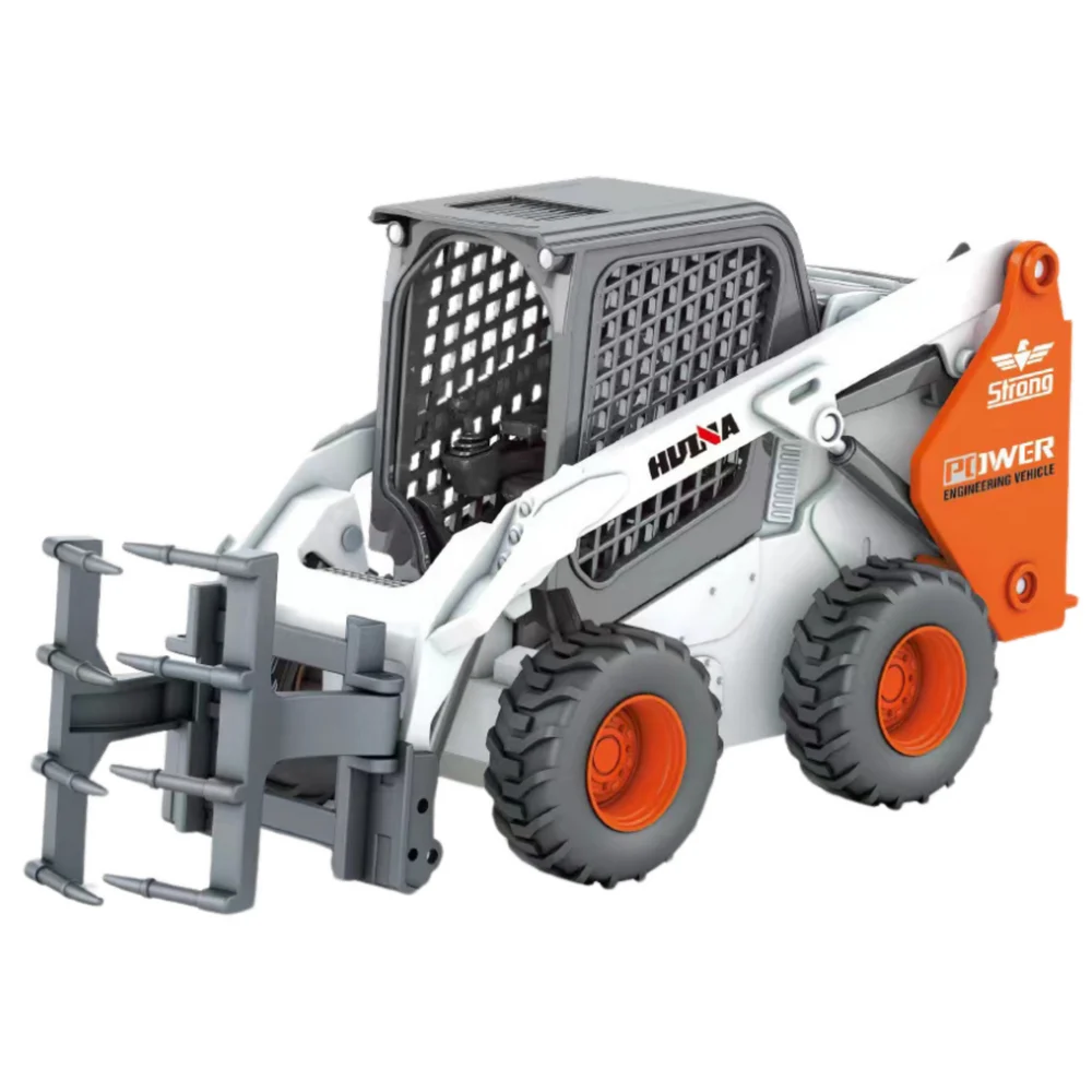 Huina metalni utovarivač 1:50, bijeli_2