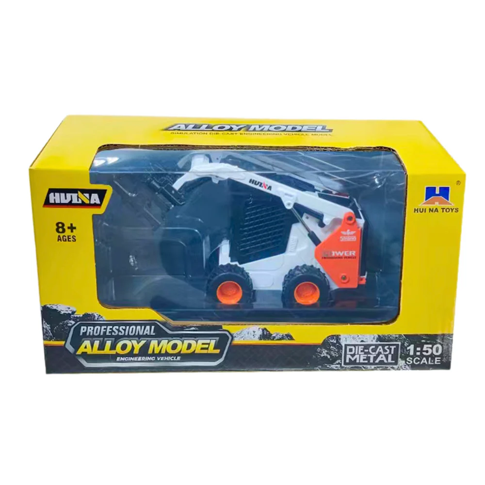 Huina metalni utovarivač 1:50, bijeli_3